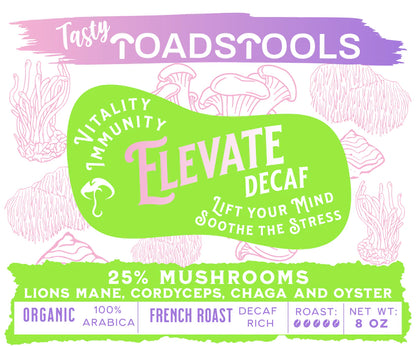 Tasty Toadstools Organic Mushroom Coffee Blends – Lion’s Mane, Cordyceps & Oyster Mushroom Coffee